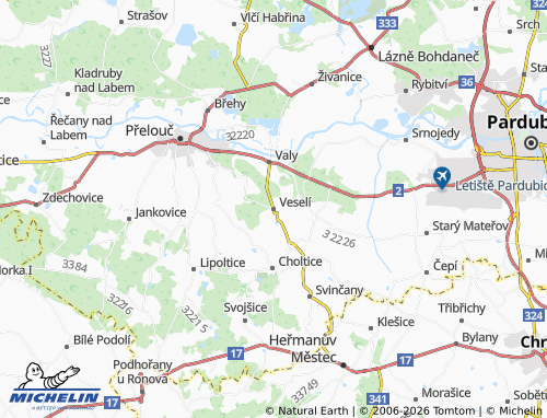 Mapa MICHELIN Veselí - ViaMichelin