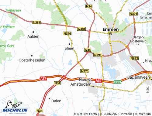 Kaart MICHELIN Erm - ViaMichelin