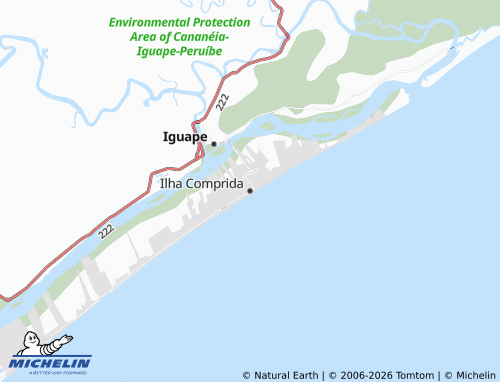 Mapa MICHELIN Ilha Comprida - ViaMichelin