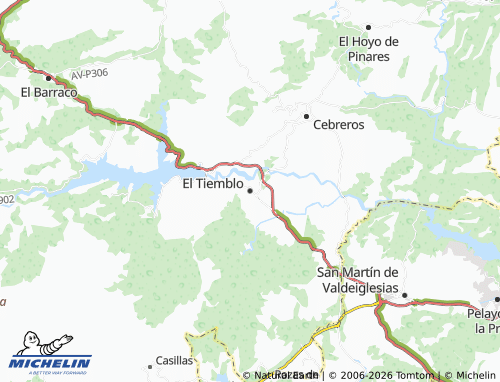 MICHELIN El Tiemblo map - ViaMichelin