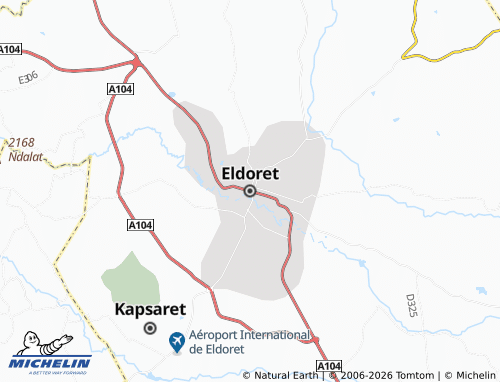 Mappa MICHELIN Eldoret - ViaMichelin