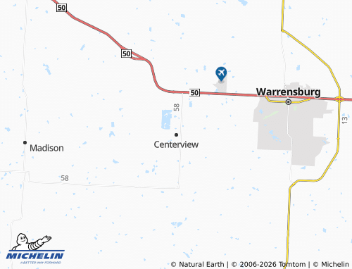 Mapa MICHELIN Centerview - ViaMichelin
