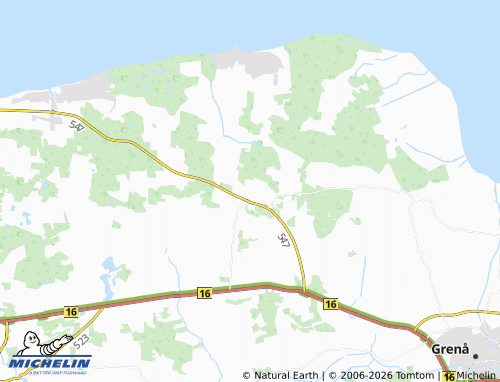 Mapa MICHELIN Glesborg - ViaMichelin