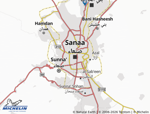 Mappa MICHELIN Sana'a - ViaMichelin