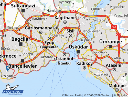 MICHELIN Bereketzade map - ViaMichelin