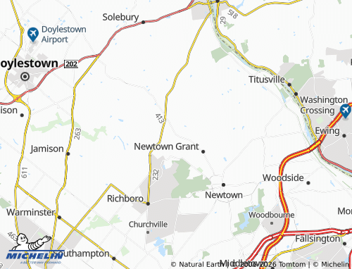 Mappa MICHELIN Wrightstown - ViaMichelin