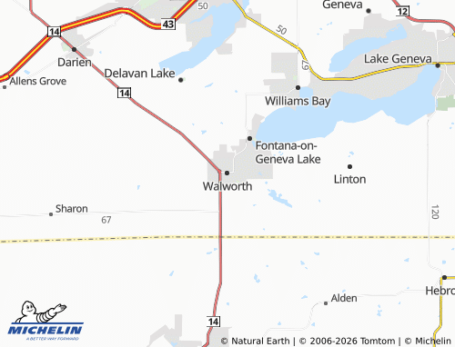 Mappa MICHELIN Walworth - ViaMichelin
