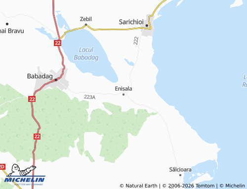 MICHELIN Enisala map - ViaMichelin