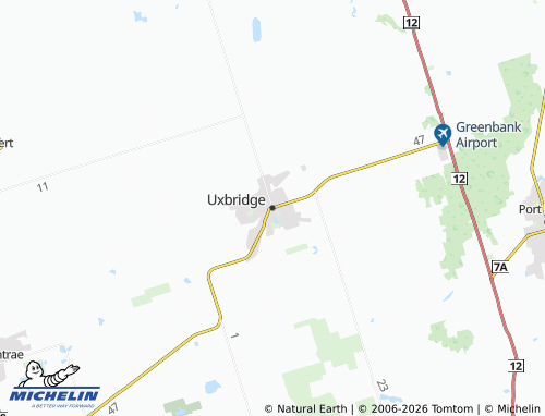 Kaart MICHELIN Uxbridge - ViaMichelin