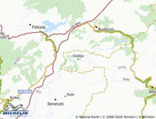 MICHELIN Osidda map - ViaMichelin