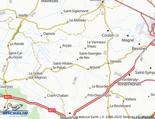 MICHELIN Saint-Georges-de-Rex map - ViaMichelin