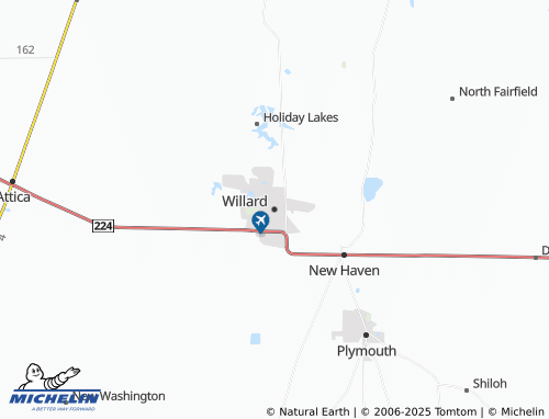 MICHELIN-Landkarte Willard - ViaMichelin
