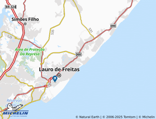 MICHELIN Busca Vida map - ViaMichelin