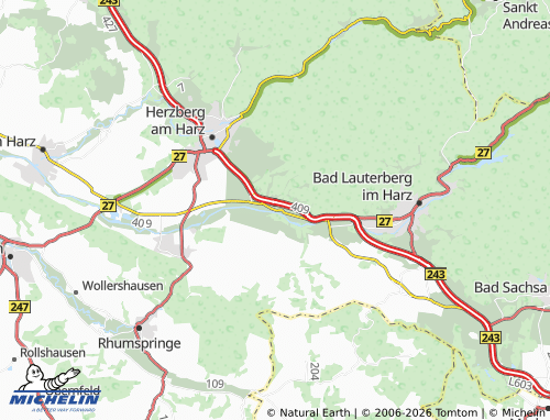 MICHELIN Scharzfeld map - ViaMichelin