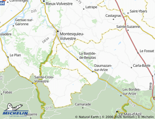 Mappa MICHELIN La Bastide-de-Besplas - ViaMichelin