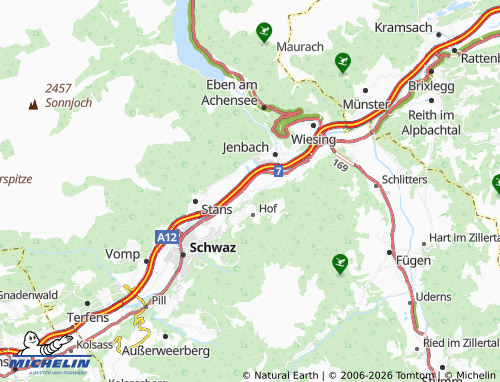 MICHELIN Buch in Tirol map - ViaMichelin
