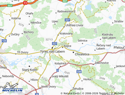 Mapa MICHELIN Kojice - ViaMichelin