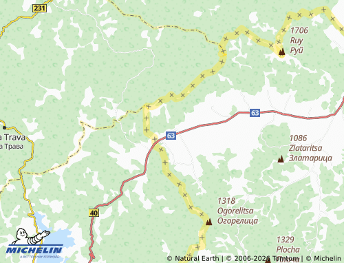 MICHELIN Slishovtsi map - ViaMichelin