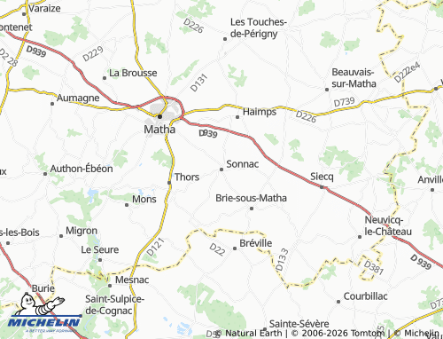 Mapa MICHELIN Sonnac - ViaMichelin