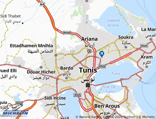 Mapa MICHELIN al-Manazih - ViaMichelin