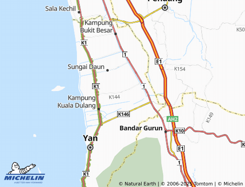 MICHELIN Kampung Ulu Sedaka map - ViaMichelin