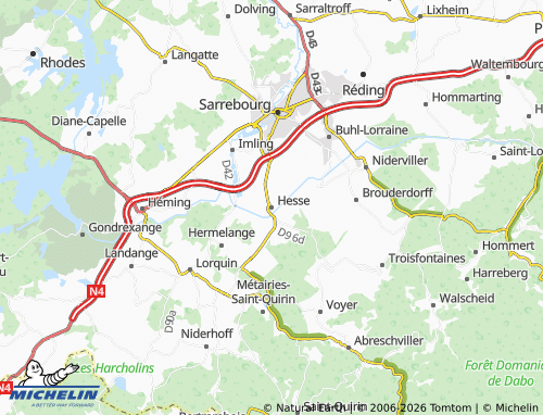 MICHELIN Hesse map - ViaMichelin