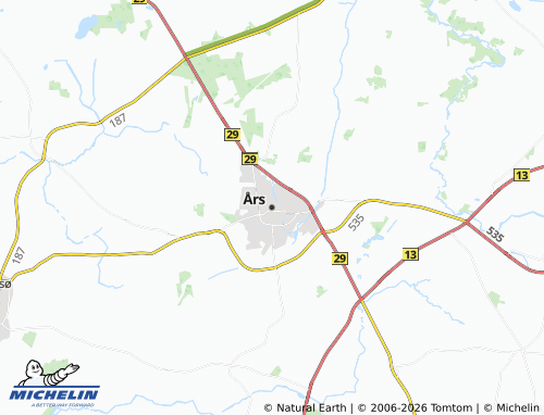 Carte MICHELIN Års - ViaMichelin