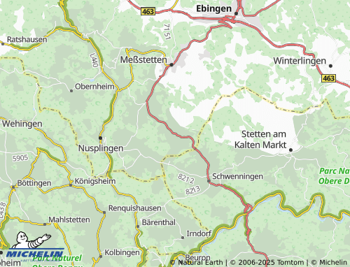 Carte MICHELIN Heinstetten - ViaMichelin