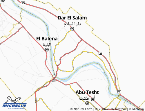 Mappa MICHELIN al-Naghameesh - ViaMichelin
