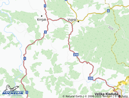 MICHELIN Johovo map - ViaMichelin