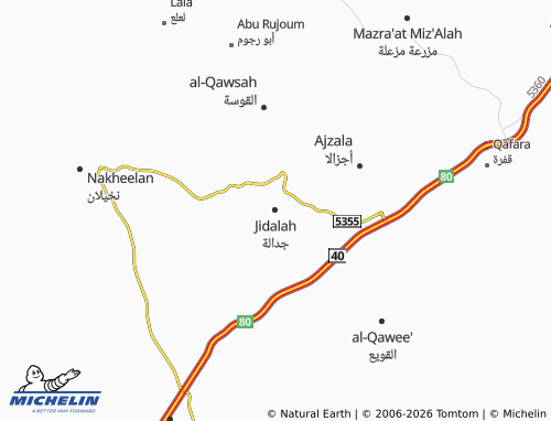 Carte MICHELIN Jidalah - ViaMichelin