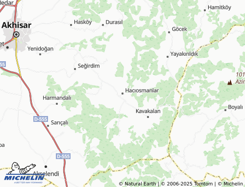 Carte MICHELIN Hacıosmanlar - ViaMichelin