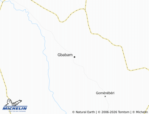 MICHELIN-Landkarte Gbabam - ViaMichelin