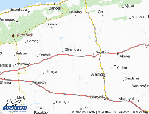MICHELIN-Landkarte Sütlüce - ViaMichelin