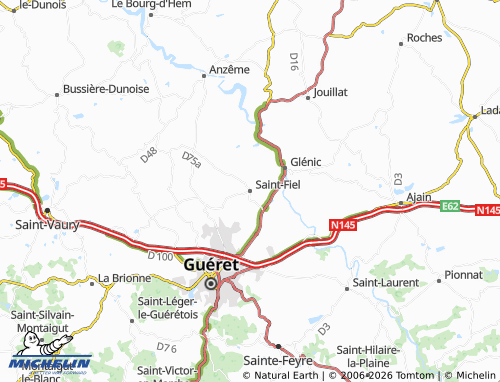 Mapa MICHELIN Saint-Fiel - ViaMichelin