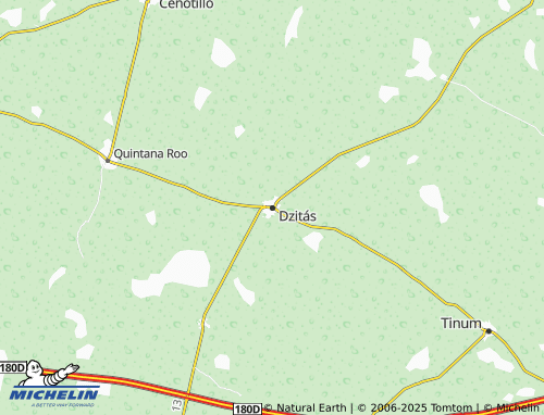 Carte MICHELIN Dzitás - ViaMichelin