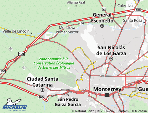 Mappa MICHELIN Mirador de las Mitras - ViaMichelin
