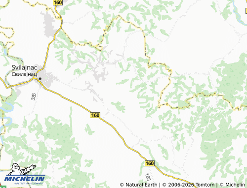 Mapa MICHELIN Roćevac - ViaMichelin