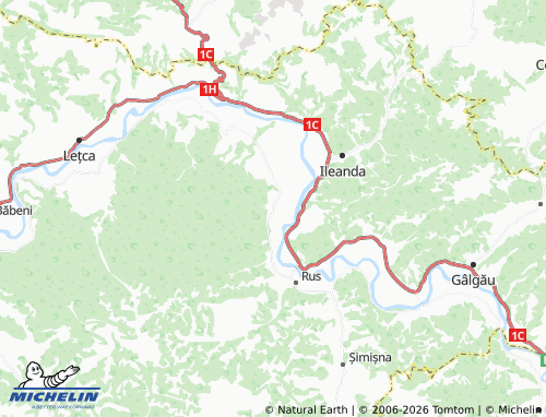 MICHELIN Buzaș map - ViaMichelin