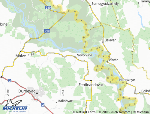 MICHELIN Novo Virje map - ViaMichelin