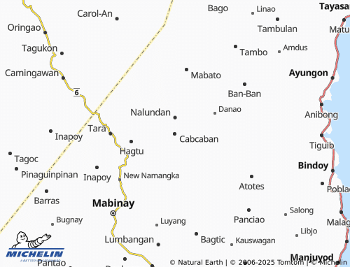 MICHELIN Cabcaban map - ViaMichelin