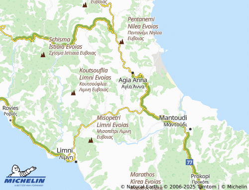 MICHELIN-Landkarte Kerameia - ViaMichelin