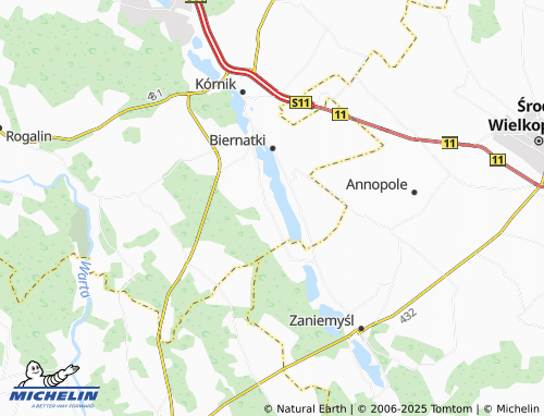 MICHELIN Błażejewko map - ViaMichelin