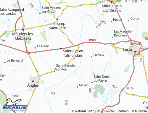 MICHELIN Curzon map - ViaMichelin