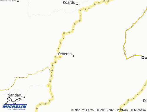 Mappa MICHELIN Yebema - ViaMichelin