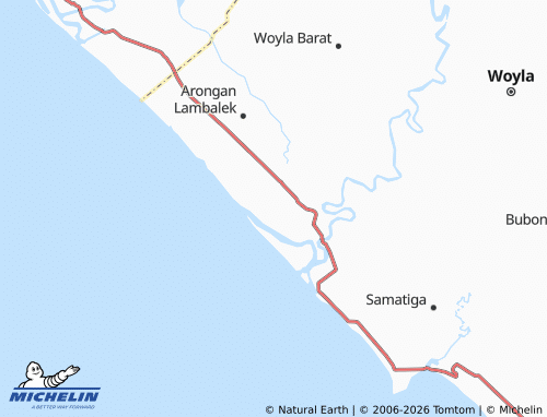 MICHELIN Kubu map - ViaMichelin