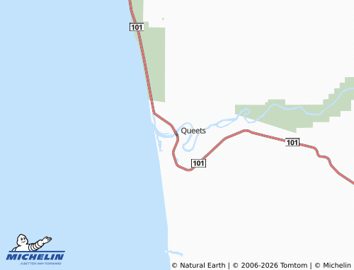 Carte MICHELIN Queets - ViaMichelin