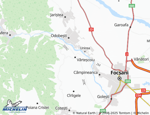 MICHELIN Vârteșcoiu map - ViaMichelin