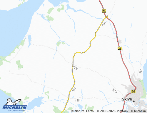 Mappa MICHELIN Nørre Balling - ViaMichelin