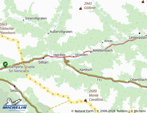 Mappa MICHELIN Strassen - ViaMichelin